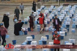 منظمة داري تغيث 800 عائلة مهجرة في صلاح الدين بمساعدات طارئة